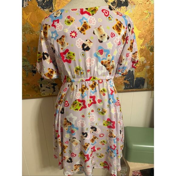 NWT Hot Topic Secret Society Cute Animals Baby Doll Dress XL - Picture 9 of 11